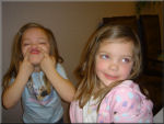 So now I asked for a "pretty pic".  Katelyn struck a pose, and Julianne told me what she thought of my camera!